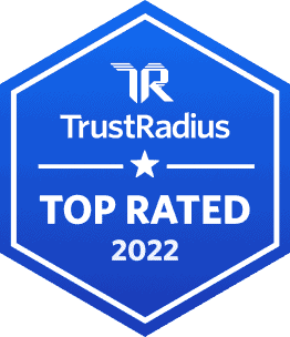 TrustRadius Top Rated badge 2022