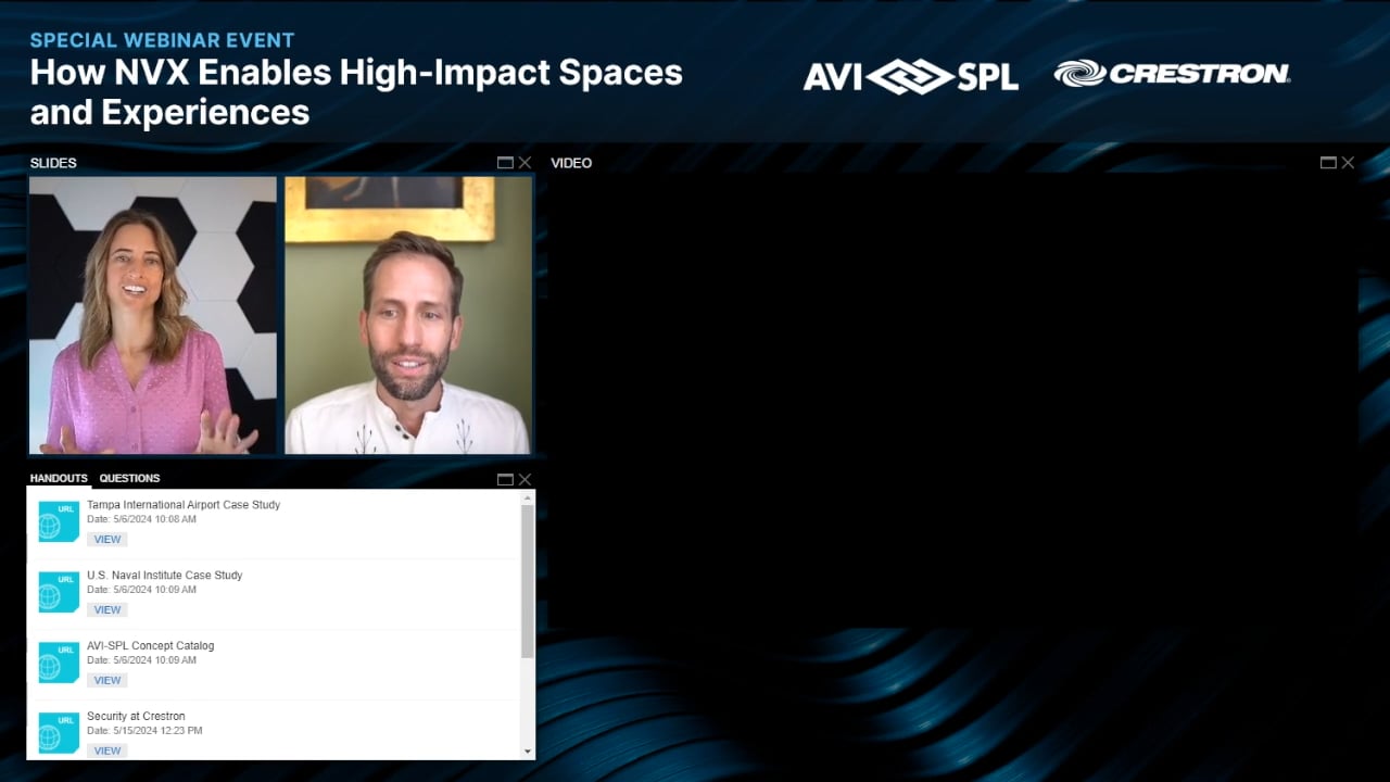 AVI-SPL-Crestron-DM-NVX-AV-Over-IP-Webcast