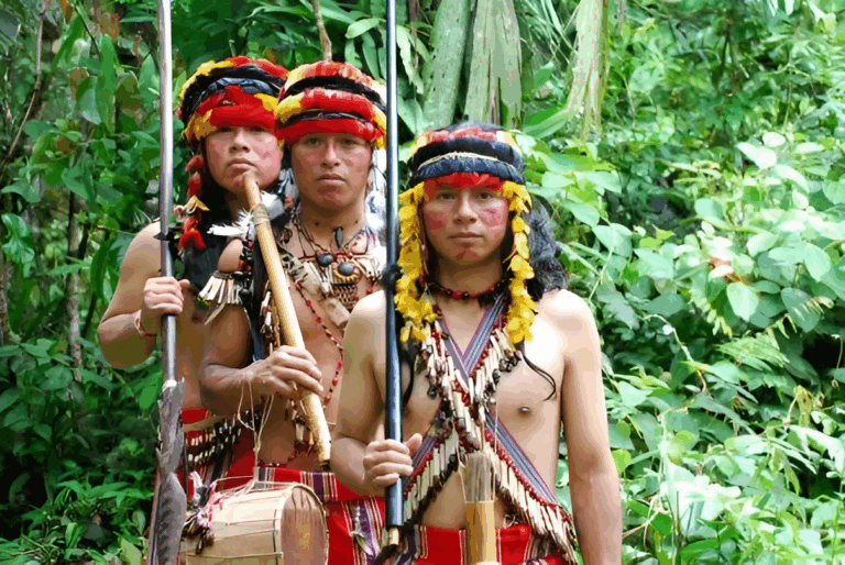 Shuar warriors